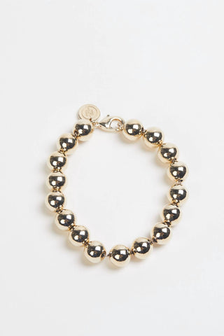 Eklexic - LARGE GOLD BALL BRACELET