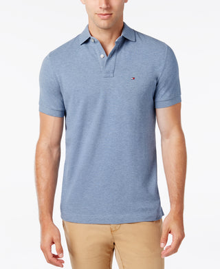 Tommy Hilfiger Men's Custom-Fit Ivy Polo Blue Size Large