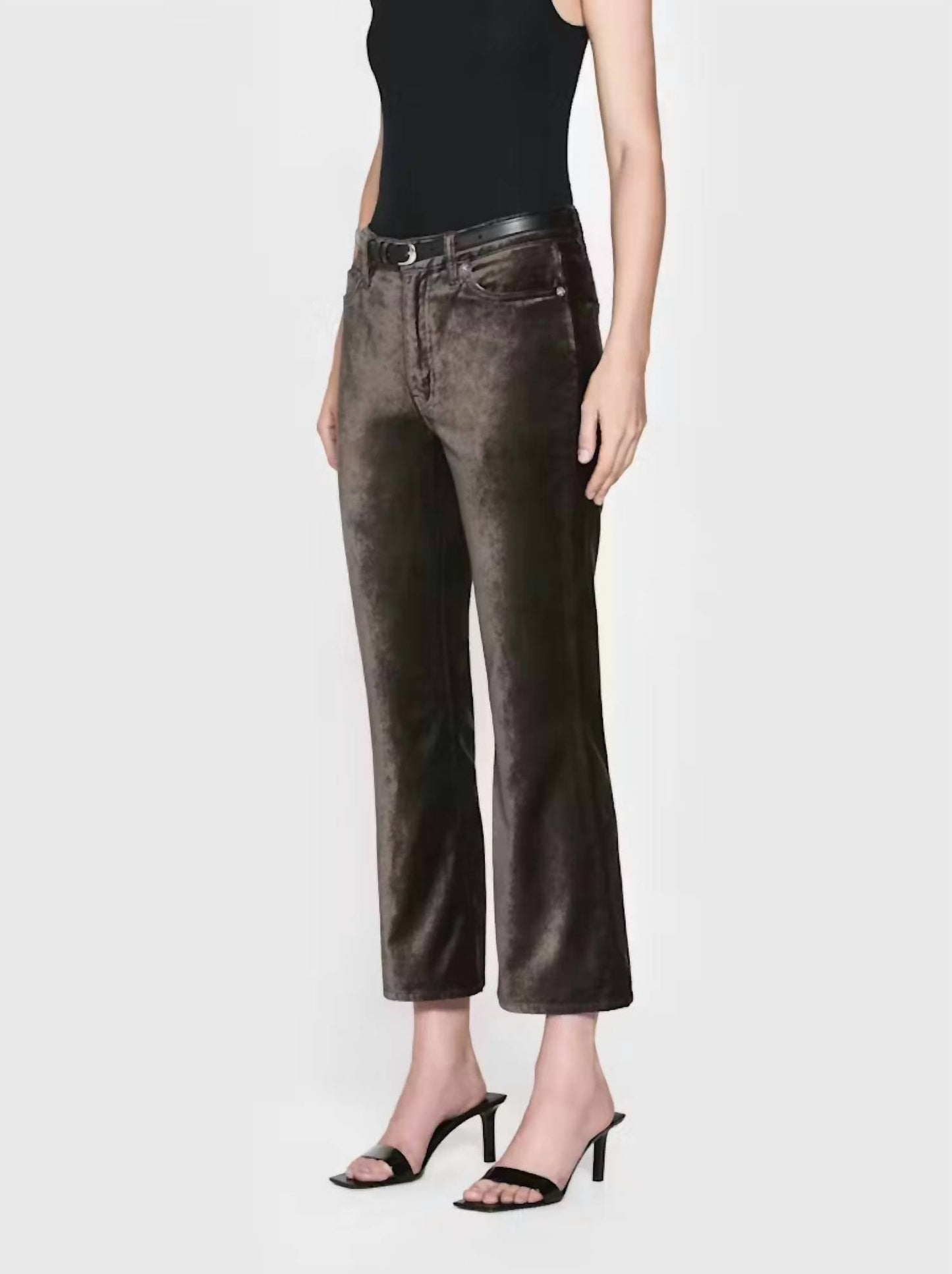 Frame - Le Crop Mini Boot Velvet High Rise Jeans