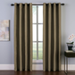 Curtainworks Malta Indoor Striped Blackout Curtain Bronze Size 50 x 108