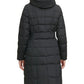 Cole Haan Women's Box Quilt Down Puffer Coat Black Size Large
