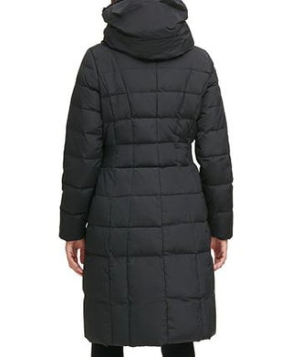 Cole Haan Women's Box Quilt Down Puffer Coat Black Size Large