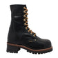Adtec Men's 9 Water Resistant Steel Toe Logger Boot Black Size 9 W