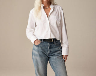 J.Crew - Cropped Button-up Shirt