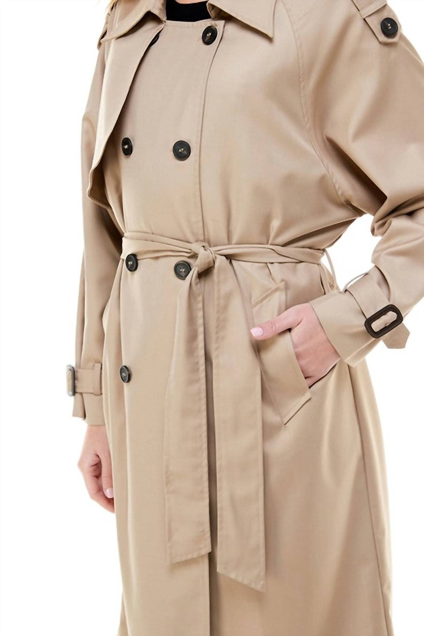 Acoa - Long Sleeve Oversized Trench Coat