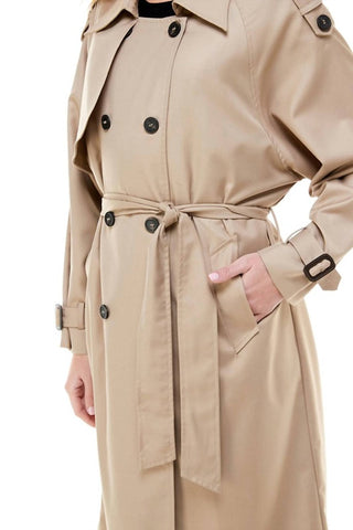 Acoa - Long Sleeve Oversized Trench Coat