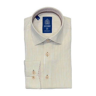 Avenue 21 - Men's Luxury Cotton Long Sleeve Shirt