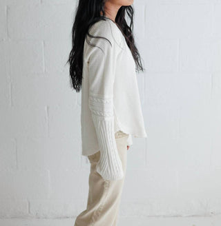 Free People - Swinging Cable Cuff Sweater