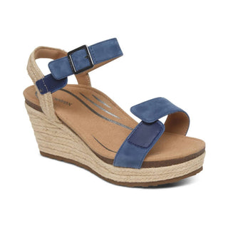 Aetrex - SYDNEY QUARTER STRAP ESPADRILLE WEDGE
