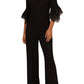 Adrianna Papell - Off Shoulder Flounce Sleeve Jumpsuit