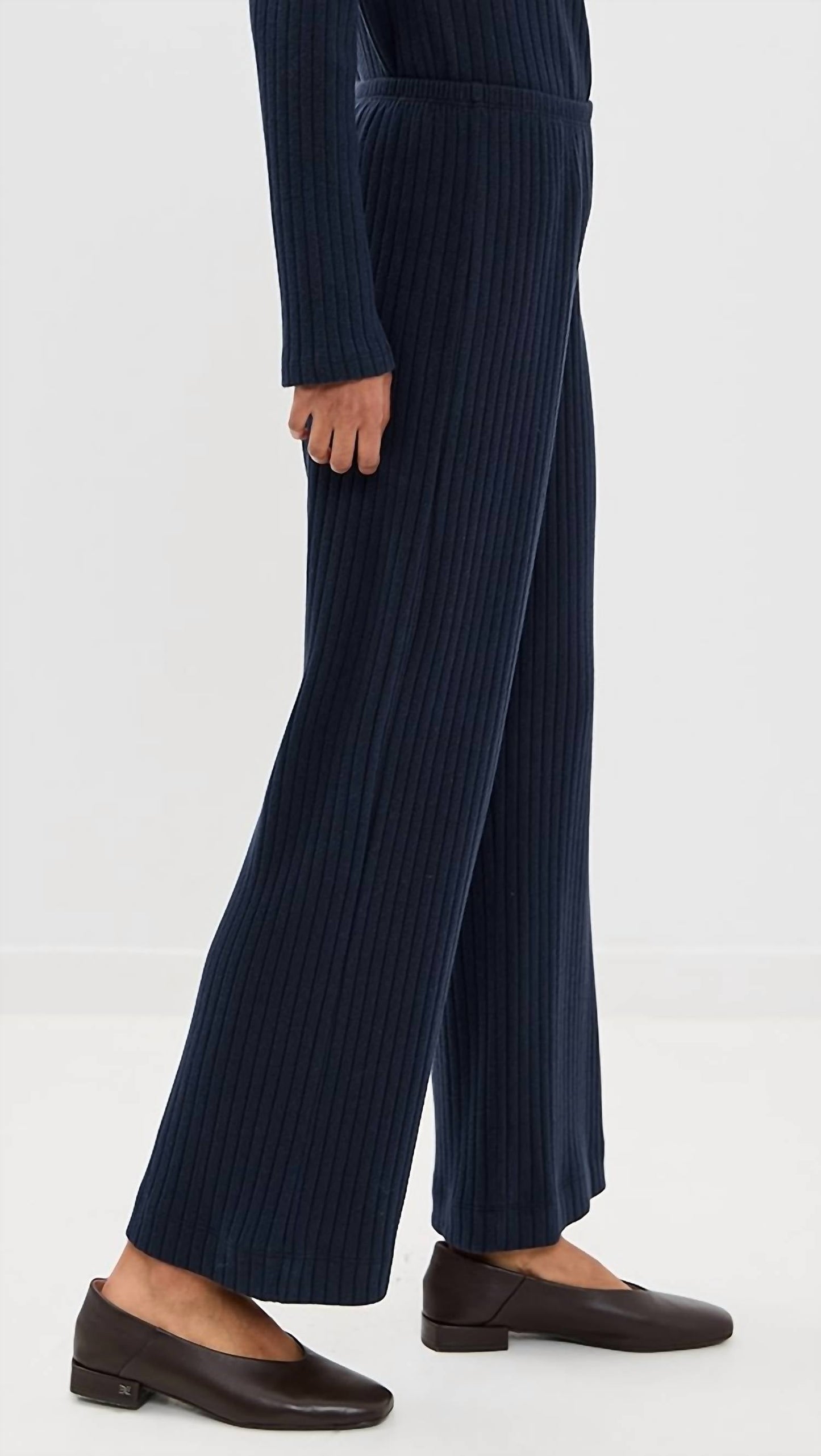 Donni. - Sweater Rib Simple Pants