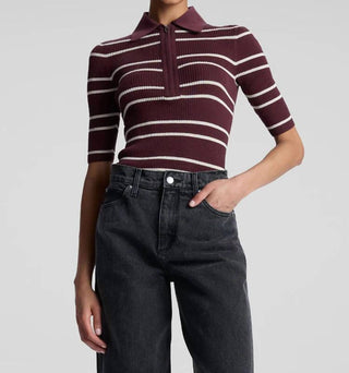 A.L.C. - Cooper Fine Cotton Ribbed Top