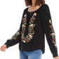 Karen Kane - Embroidered Peasant Top