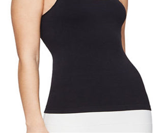 BCBGMAXAZRIA Women's Daisy Knit Round Neck Camisole Top Black Size X-Small