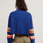 Free People - Striped Greta Half Zip Sweater