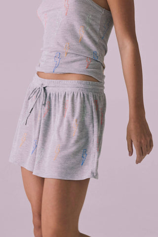 Chaser - Neon Bolt Stitches Short