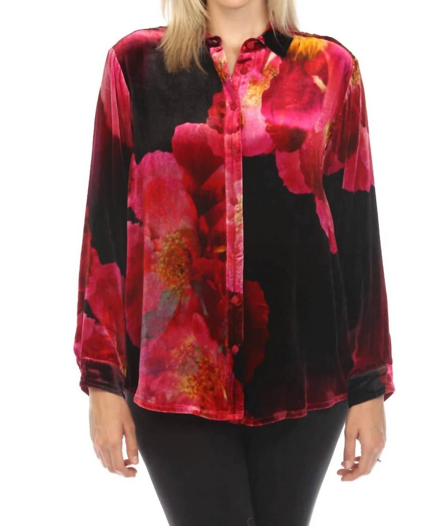 Johnny Was - Velvet Oversized Shirt