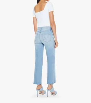 Mother - Kick It Ankle Fray Straight Leg Jeans