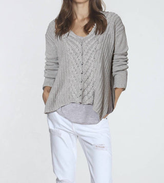 Label+Thread - Abigail Cable Vee Sweater