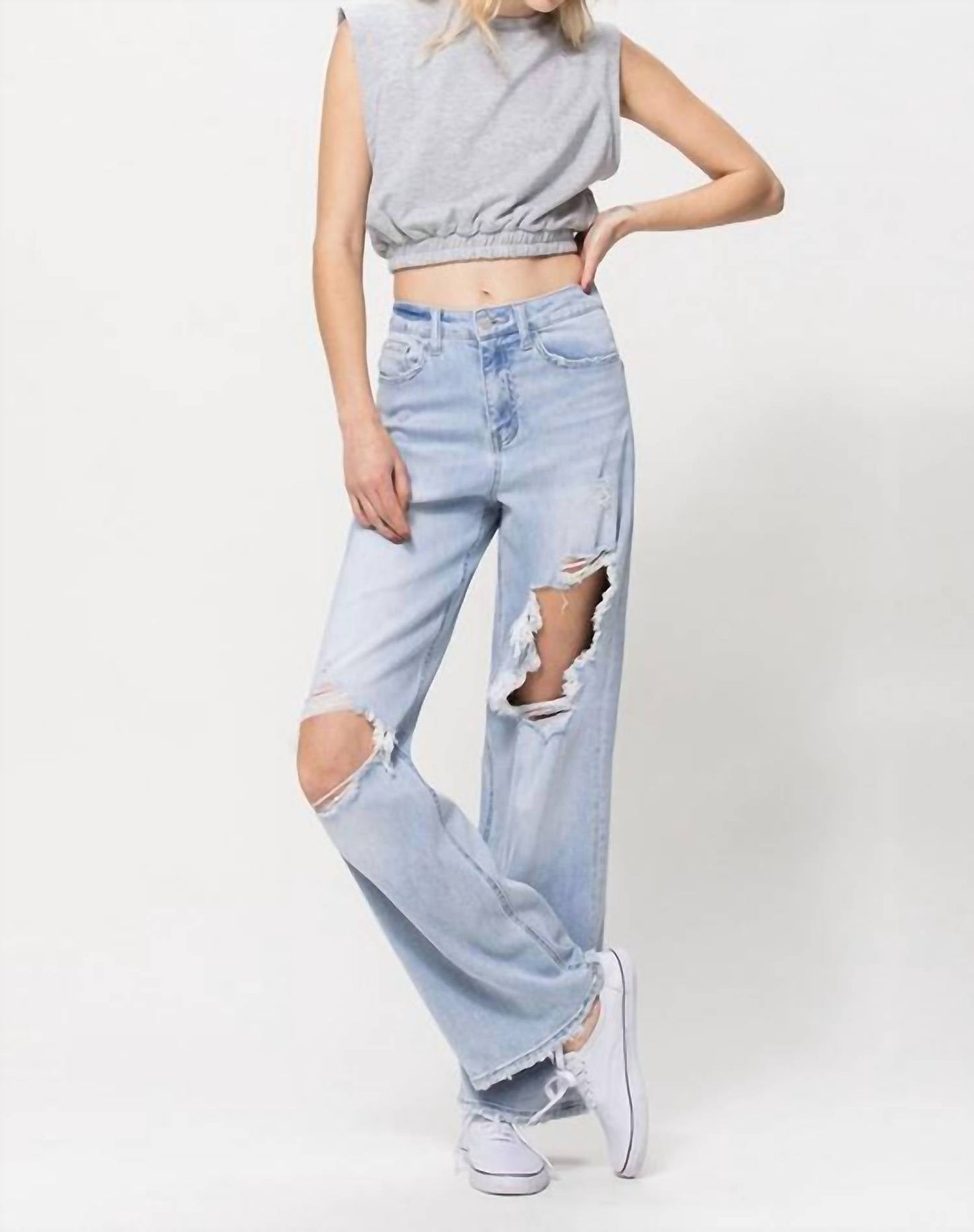 Vervet By Flying Monkey - 90's Vintage Loose Distressed Jeans