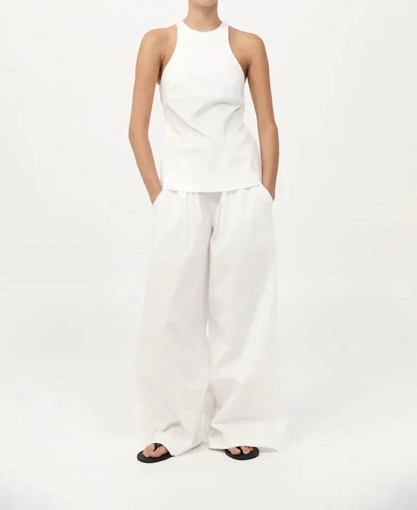 St. Agni - Racerback High Neckline Top