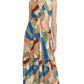 Entro - Geometric Cut Out Midi Dress