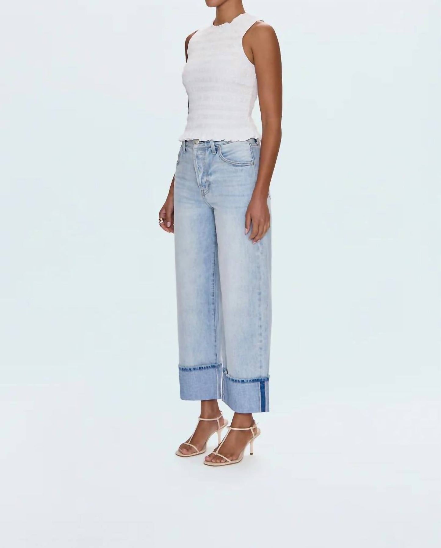 Pistola - Ryder High Rise Cuffed Straight Jeans