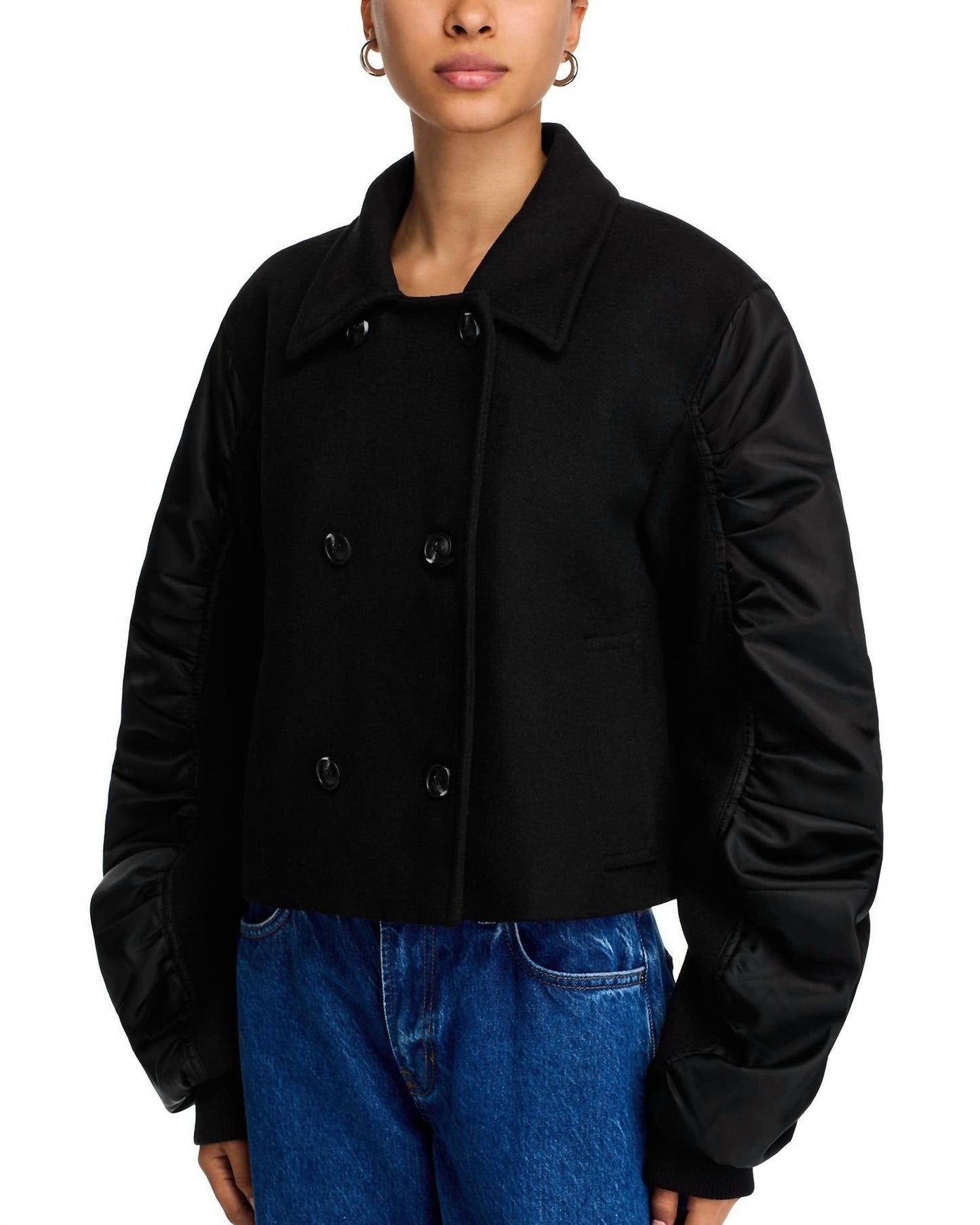 Steve Madden - Yvonne Satin Bomber Jacket
