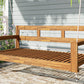 TOPMAX Patio Wooden Twin Size Porch Swing Daybed Frame