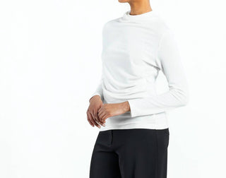 Clara Sunwoo - Side Ruched Sweater Top