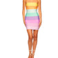 Susana Monaco - Bandage Rainbow Mini Dress