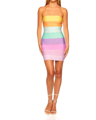 Susana Monaco - Bandage Rainbow Mini Dress