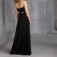 Morilee - Halter Chiffon Dress With Removable Beaded Sash
