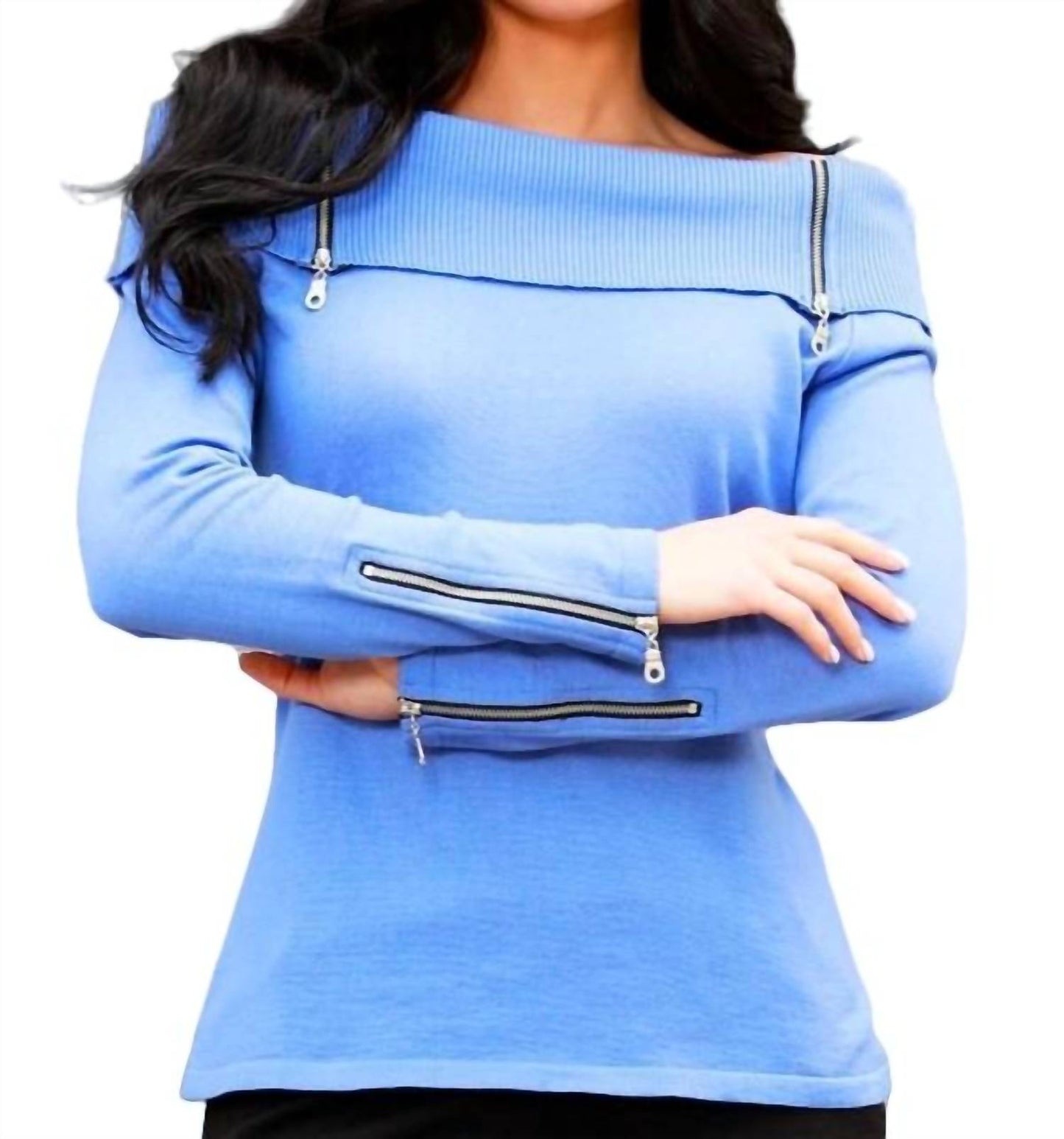 Angel Apparel - Zip Cowl Sweater