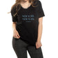 On This Day - "new york new york" Graphic Short Sleeve Knit Tee