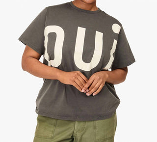 Clare V. - Crew Neck Tee With Oui
