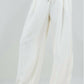 Whiteroom+Cactus - Wide Drawstring Fringe Pants