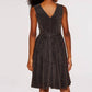 Apricot - Women's Lurex Fit & Flare Dress