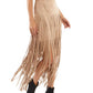 Adore - Nikki's Boho Suede Tassle Midi Skirt