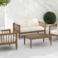 4-Piece Patio Furniture Set with Coffee Table and Cushions