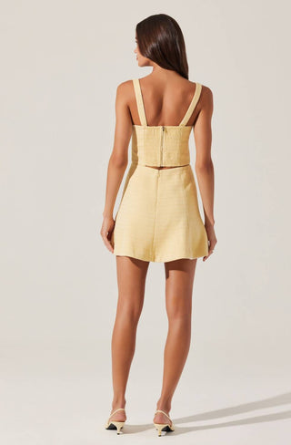 Astr - Kiona Tweed Bow Top