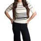 Frame - Striped Short Sleeve Sweater