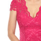Joseph Ribkoff - Floral Lace Midi Trumpet Dress