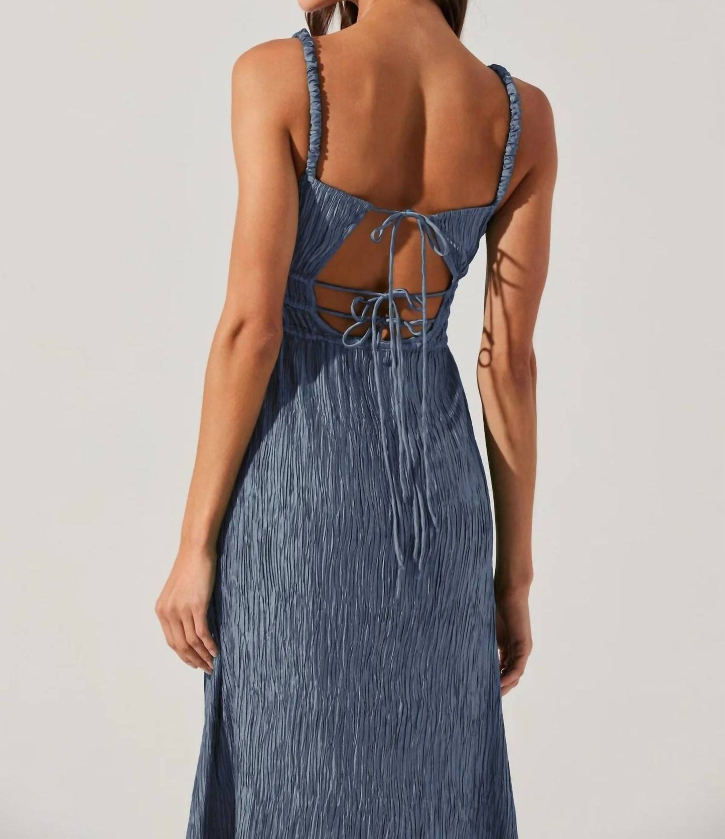 Astr - Neelam Smocked Open Back Dress