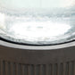 20x20x19.5' Heavy Cement Round Black Ribbed Outdoor Water Fountain with Light (Color Change)