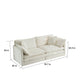 Sofa Set of 2 Chenille Couch, 2+3 Seater Sofa Set Deep Seat Sofa