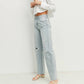 Just Black Denim - Ribcage Longer Length Straight