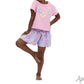Azarhia - Girls' Smiley Face Puffy Boxy Tee