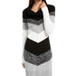 BCX Women's Cowl Neck Chevron Sweaterdress Black Size XX-Large