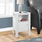 Accent Nightstands with Storage and Transitional Style